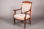 Fauteuil, Charles X, palissandre